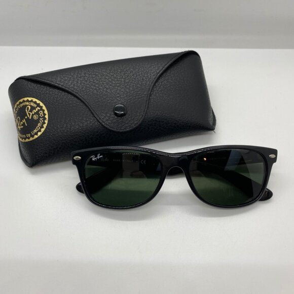Ray-Ban "New Wayfarer" Black/Green RB 2132 - Picture 1 of 8